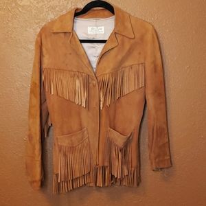Vintage Suede Fringe Jacket